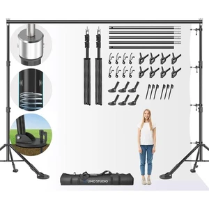 LimoStudio [Super Heavy Duty] 12,6 x 10,4 Fuß (B x H) Verbesserter Hintergrundständer... - Bild 1 von 8