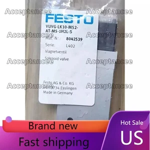 US FREE TAX New FESTO VUVG-LK10-M52-AT-M5-1H2L-S 8042539 Air Solenoid - Picture 1 of 12