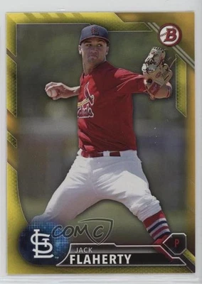 2016 Bowman Prospects Yellow Jack Flaherty #BP89 - Image 1 of 2