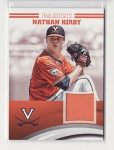 2016 Panini Collegiate Virginia Jersey Nathan Kirby Orange Swatch - Flat S/H - Picture 1 of 1