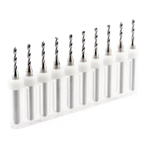 10pcs 1.5mm Micro Tungsten Carbide Twist Drill Bit PCB For Dremel Rotary CNC - Bild 1 von 4