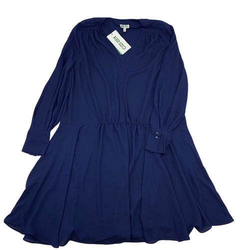 Autentico abito tunica KENZO maniche lunghe taglia:38 US:M blu #36634691