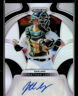 2019 Panini Prizm #S-JL Jonathan Lucroy Signatures - Image 1 of 2