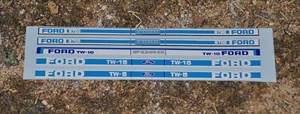 BRITAINS FORD TW20 CONVERSION DECAL SETS FOR TRACTOR , 8700,9700,TW-5, 10 & 15 - Picture 1 of 1