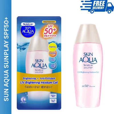 PROTECTOR SOLAR Sunplay Skin Aqua Gel Hidratante Iluminador UV SPF50+ Anticontaminante Diario Foto 1 de 4