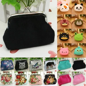 .Clip Top Clasp Coin Purse Wallet Key Card Holder Money Pouch Small Clutch Bags_ - Picture 1 of 36