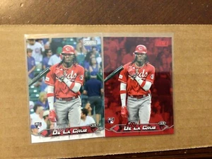 2024 Stadium Club Baseball Base & Red Foil #48 Elly De La Cruz RC - Picture 1 of 2