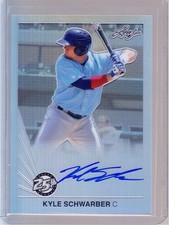 2015 Leaf 25th Metal Auto Kyle Schwarber - Signed On Card Autograph Cubs