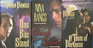 (3 pb) GODS of the NIGHT series Nina BANGS mackenzie vampires - Picture 1 of 3