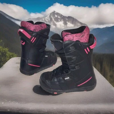 Ride Orion Womens Size 7 Snowboard Black Pink Snow Boot Shoes - Image 1 of 4
