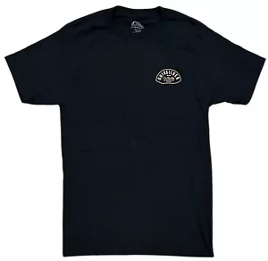 Quiksilver Men's T-Shirt Lockup Mod Short Sleeve Crewneck Tee in Black - Picture 1 of 3