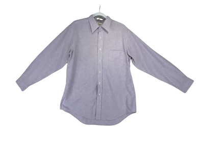 Camisa de vestir Sear's Roebuck para hombre talla 16,5 34/35 púrpura aguja única sastrería  Foto 1 de 4