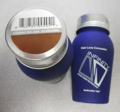 INFINITY HAIR LOSS CONCEALER IN-204 AUBURN 14g/0.49oz SEALED *SEE DESCRIPTION - Image 1 of 3