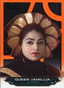 Star Wars Galactic Files 2018 Orange Base Card AOTC-25 Queen Jamillia