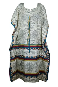 Boho Women's Maxi Kaftan Tribal Print Loose Maternity Beach Cover Up Caftan XL