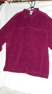LIZ & ME,BURG,KNIT,FLEECE,JACKET. SZ 22/ 24 W BUST 56" DISPLAY MODEL NWOT - Picture 1 of 5