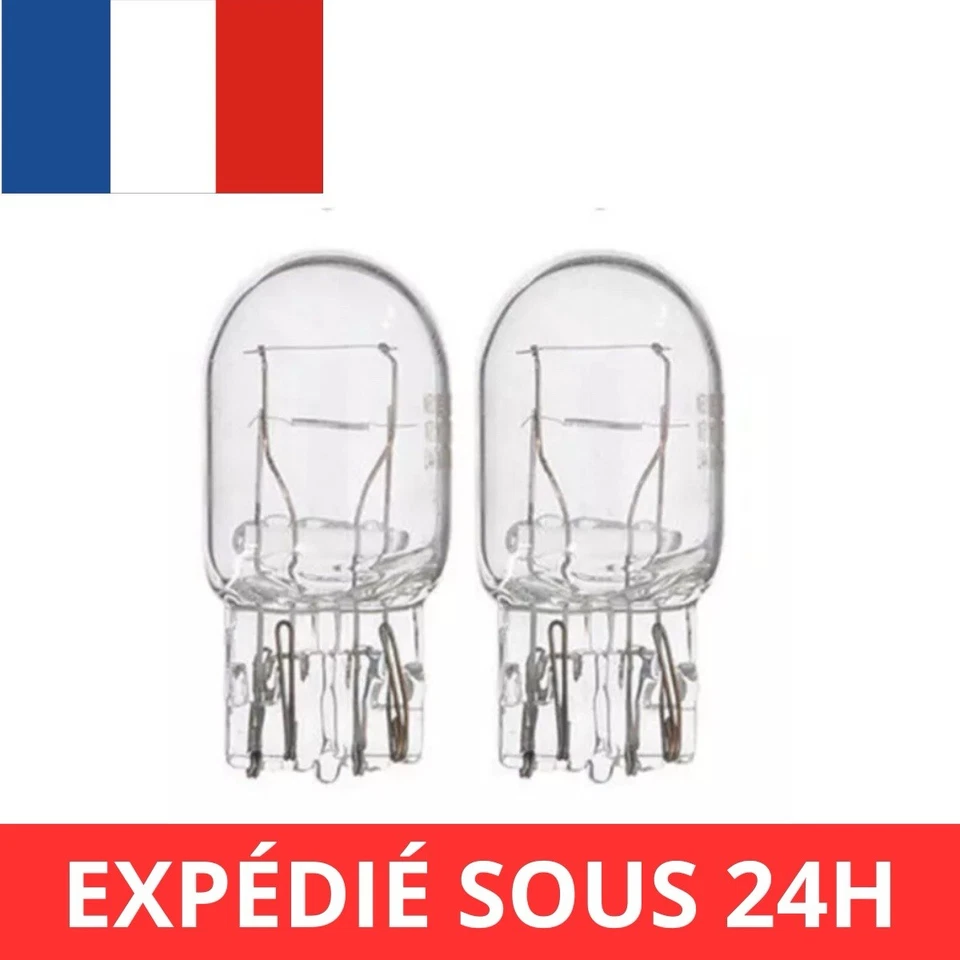 2 Ampoules T20 W21W W21/5W Halogène Veilleuses Feux de Jour diurne Lampe - Photo 1/1