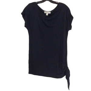 Michael Michael Kors Women’s Boat Neck Jersey Blouse Side Tie - Picture 1 of 3