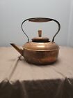 Vintage Copper Teapot With A Brass Handle