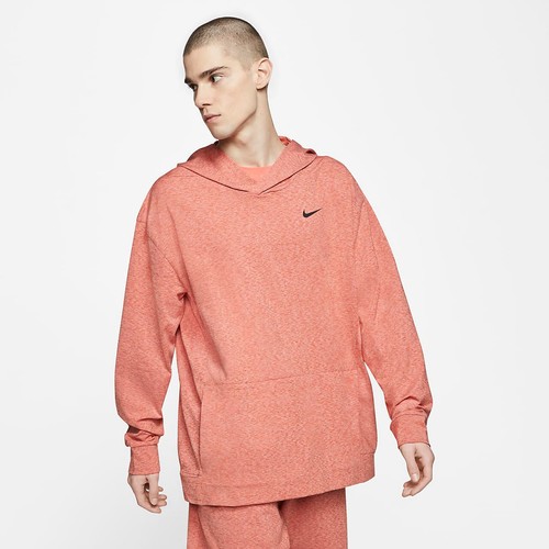 SACAI Nike Dri FIT Maglione Uomo Manica Lunga Yoga Training Hoodie AT5689 808 Nuovo M