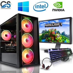 GAMING PC BUNDLE 27" INCH CORE i7 6th Gen 16GB RAM 1TB+SSD 8GB RTX 3050 Window10 - Picture 1 of 14