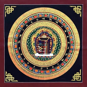 The Tenfold Powerful One Thangka, Kalachakra Mandala - Foto 1 di 6