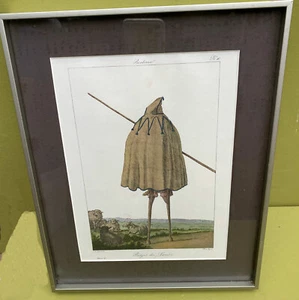 BERGER DES LANDES GRAVURE REPRO D'APRES GAIARD 1862 N°16- costume- echasses - Picture 1 of 8