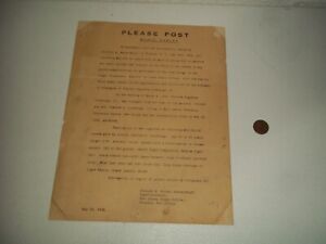 VINTAGE 1932 NEW JERSEY STATE POLICE $25000 REWARD POSTER CHARLES LINDBERGH JR