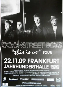 BACKSTREET BOYS 2009 FRANKFURT - orig. Concert Poster - Konzert Plakat - DIN A1 - Picture 1 of 1