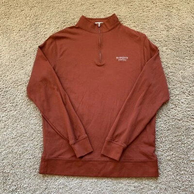 Sudadera Peter Miller Para Hombre Mediana Naranja Manga Larga 100% Algodón Diente de Tiburón Foto 1 de 4