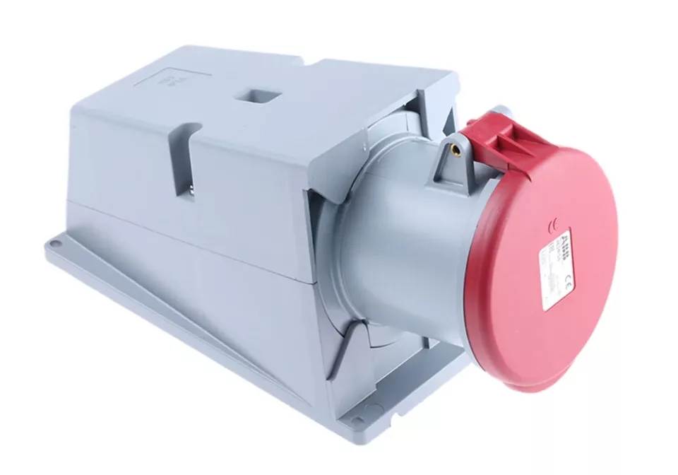 ABB 2CMA167484R1000 3P + N + E Right Angle Industrial Power Socket, 63A IP44 - Image 1 of 2