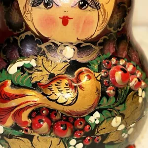 Seltene russische französische Henne geprägte Matroschka Nestpuppe - 9 Stück - Bild 1 von 24