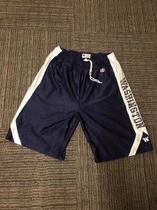 Vintage 90s University Of Washington Huskies Champion Basketball Shorts Size L - Picture 1 of 3