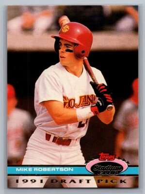 1992 Stadium Club Dome #156 Mike Robertson - Image 1 of 2