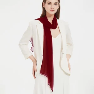 Fashion Chiffon Soft Solid Scarf Shawl Fashion Decorate Scarves Breathable Sun P - Picture 1 of 12