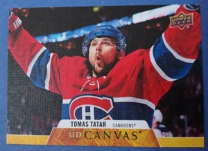 TOMAS TATAR 2020-21 UPPER DECK UD CANVAS PARALLEL - MONTREAL CANADIENS C165 - Picture 1 of 2