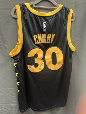 Stephen Curry Signed Golden State Warriors Jersey Beckett COA Trikot signiert - Bild 1 von 4
