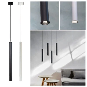 Lampada moderna sospensione elegante cilindrica LED 3W pendente luce cucina 230V - Foto 1 di 10