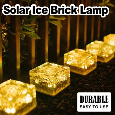 Square Solar Ice Brick Buried Lamp Automatic Lighting At Night Led Light Bulb 1w - Image 1 of 4
