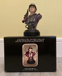 Star Wars Gentle Giant Zam Wesell Attack Clones Mini Bust Ltd Edition 2002 READ! - Picture 1 of 12