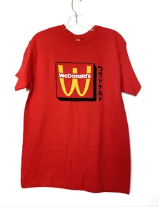 McDonald’s WcDonalds T-Shirt Gr. M Rot Anime Authentic Crew Member Unisex - Bild 1 von 10