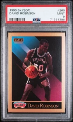 1990 Skybox 260 Дэвид Робинсон Свежесортный PSA КАК НОВЫЙ 9 СВЕЖАЯ ПЛИТА - Изображение 1 из 2