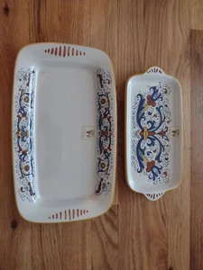 Nova Deruta Ceramica Relish Trays Candy Dish Platters Set Of Two Sur la Table - Picture 1 of 7