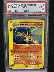 2002 Pokemon Expedition Charizard Holo 6/165 PSA 9 Mint - Picture 1 of 2