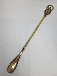 Vintage Brass Shoe Horn Esmeralda Hanger 45.5cm Long Rare Prop - Picture 1 of 15
