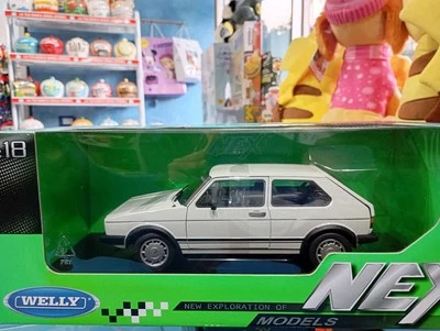 Modellino statico da collezione auto VW GOLF I GTI 1976 WHITE die cast 1:18 - Immagine 1 di 4