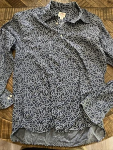 Brooks Brothers Herren Large rot Fleece Button Down Hemd blau Seilmuster - Bild 1 von 5