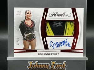 2024 Panini Flawless Collection Roxanne Perez Ruby Patch Auto Autograph 1/15 - Bild 1 von 2