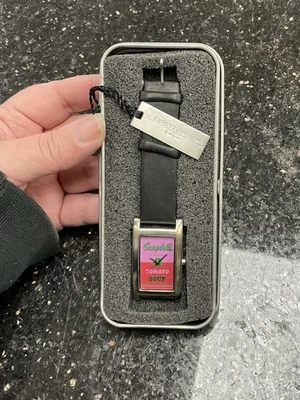 Reloj Sopa de Tomate Jorg Gray Andy Warhol Campbell’s Rosa Rojo Verde con Lata Foto 1 de 4