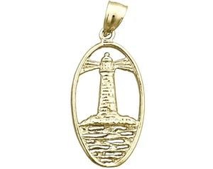 Medaglione faro oro 14 kt - Foto 1 di 6